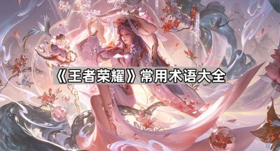 《王者荣耀》常用术语大全