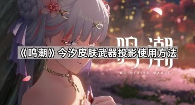 《鸣潮》今汐皮肤武器投影使用方法