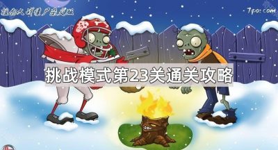 《植物大战僵尸杂交版》挑战模式第23关通关攻略